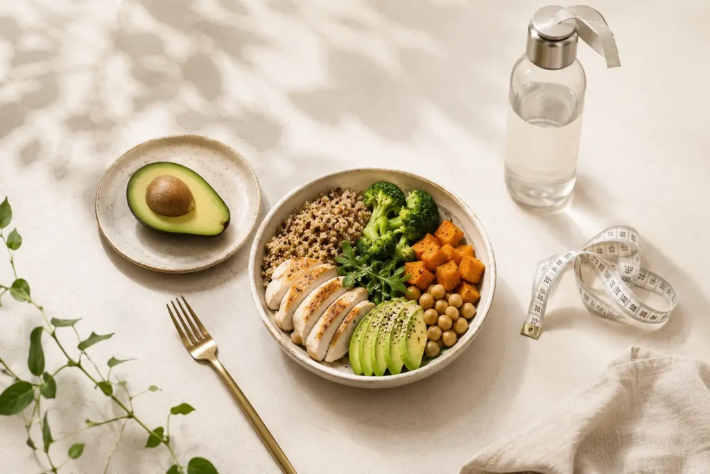 balanced healthy plate method for portion control