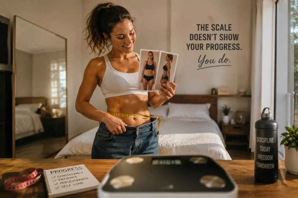 real fat loss progress beyond the scale