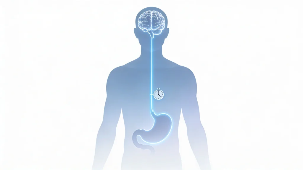 how fullness signals work brain stomach delay 20 minutes eating slowly