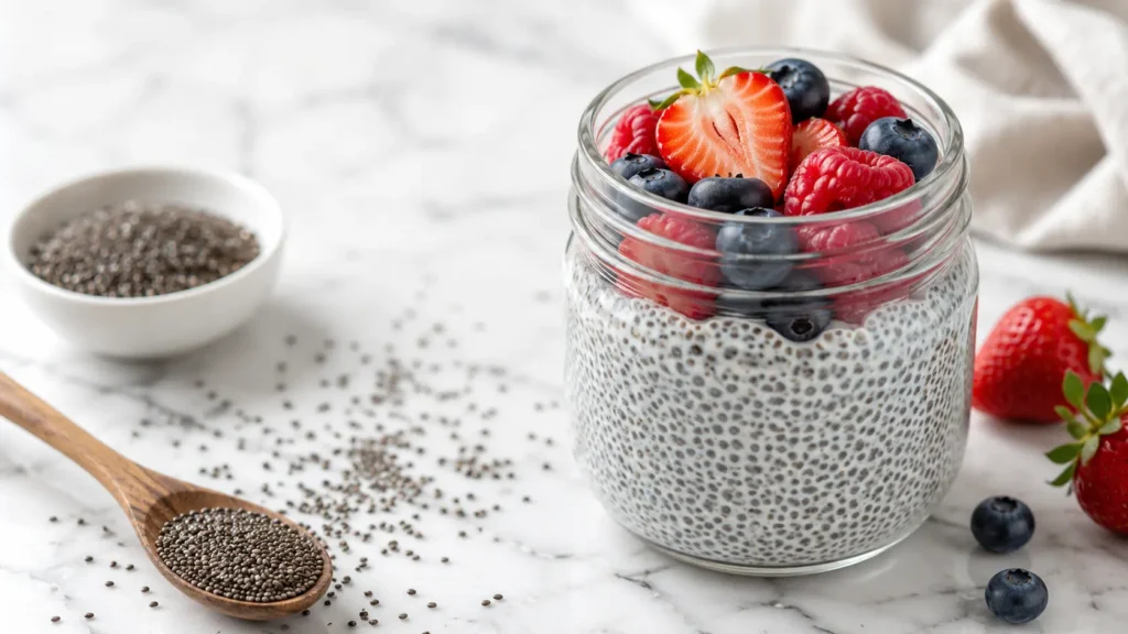 chia seeds high fiber food for hunger control