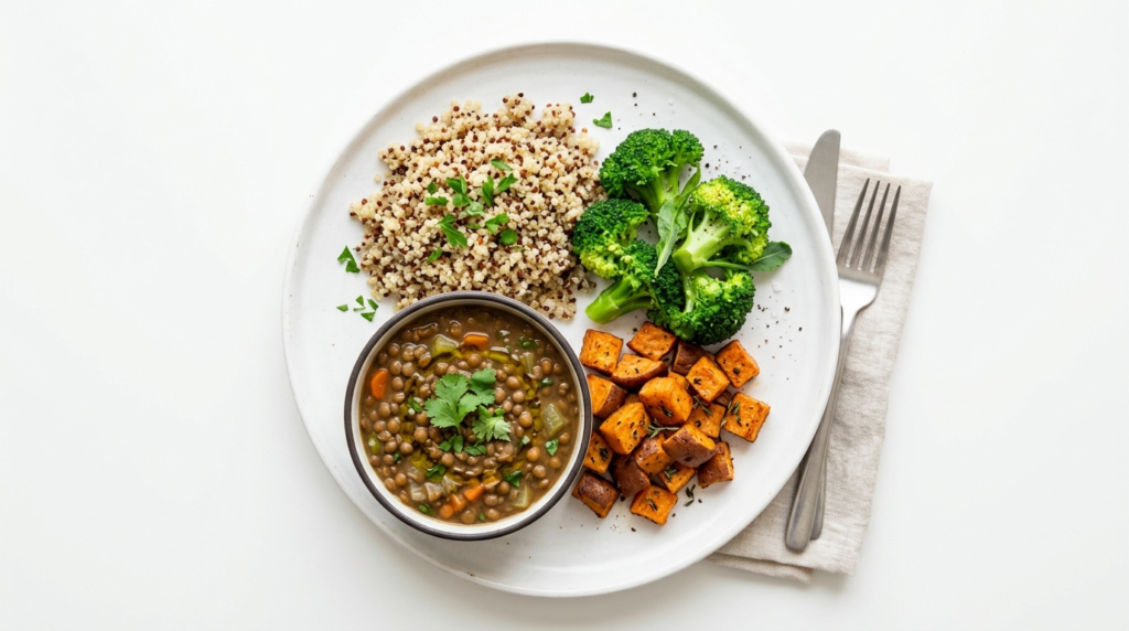 high fiber foods meal for weight loss and digestion