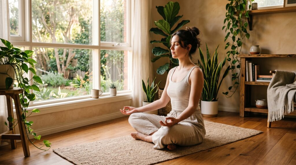 deep breathing exercise to calm anxiety and stress