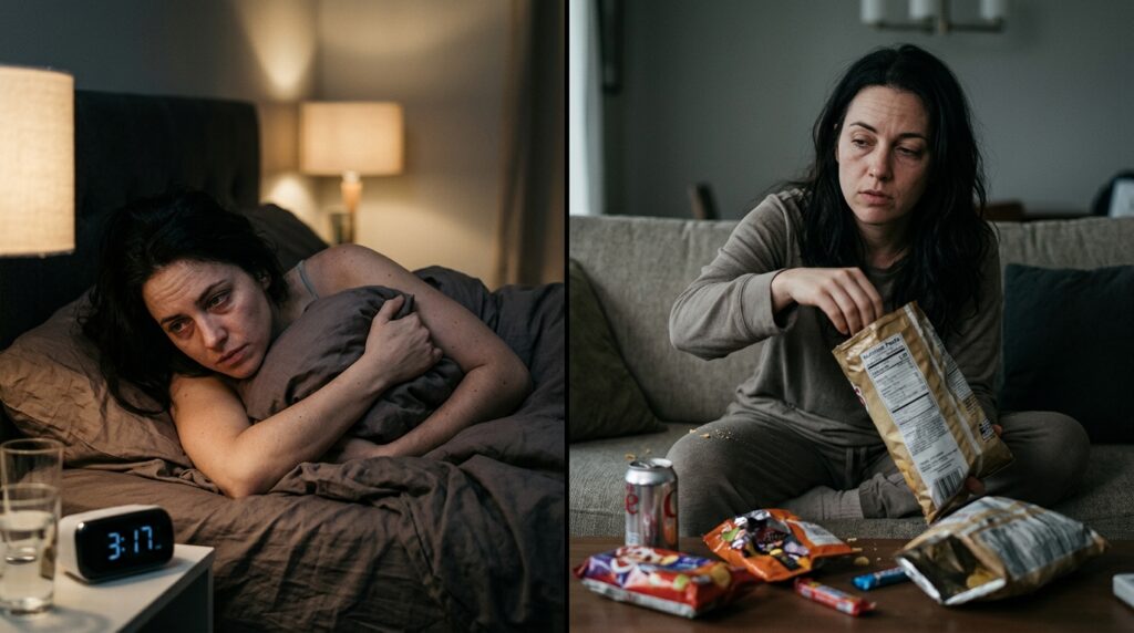 poor sleep affects healthy eating habits