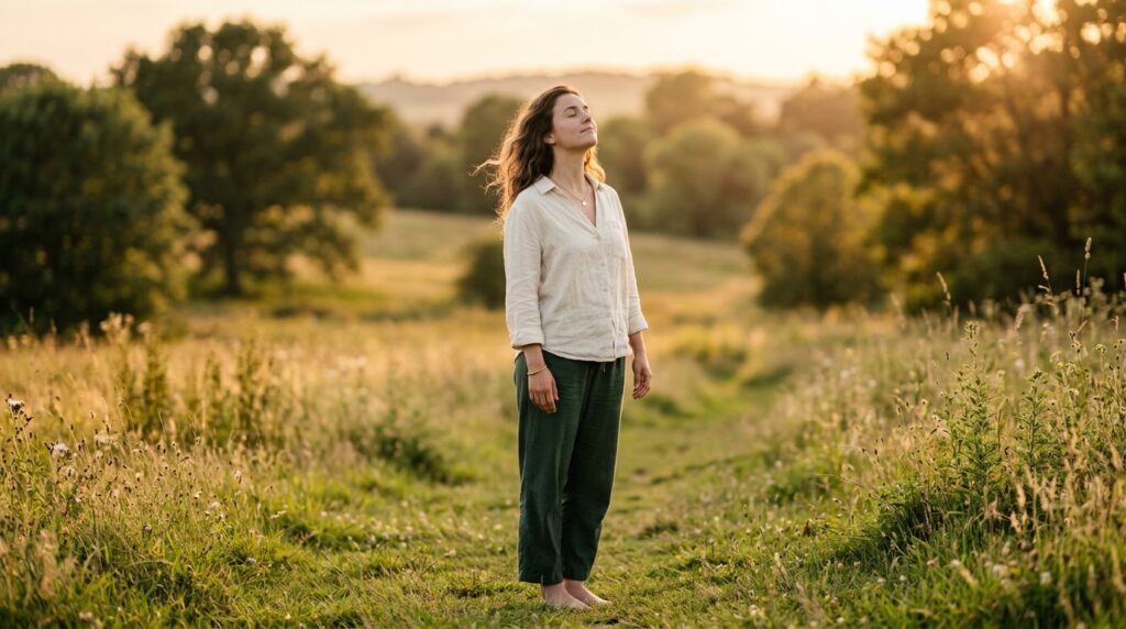 Outdoor breathing — freedom and calm after anxiety relief