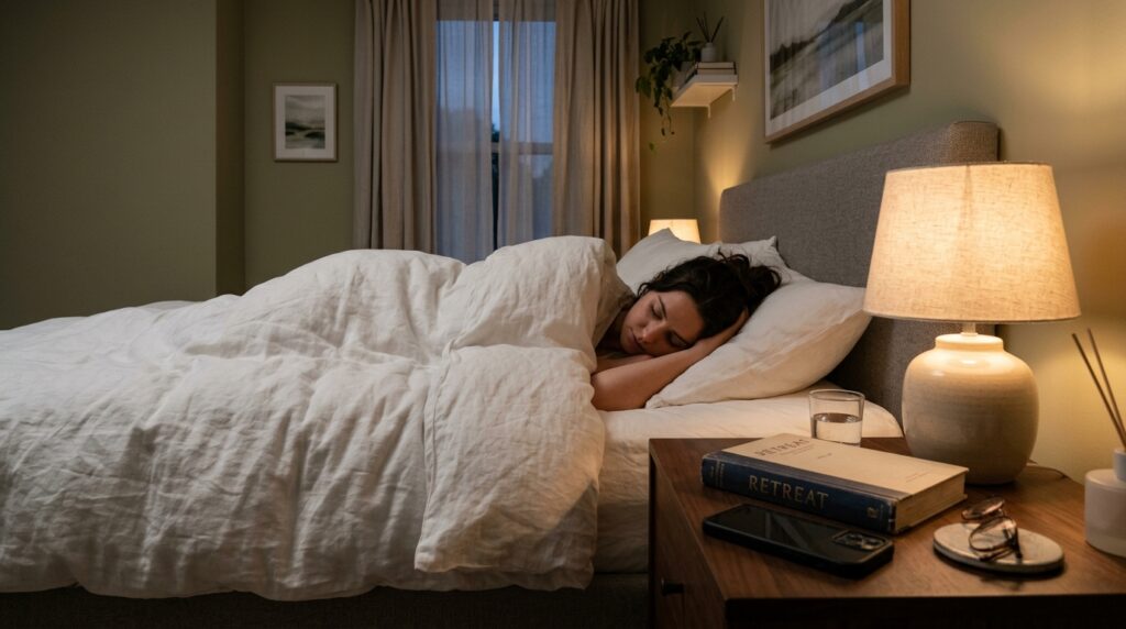 Healthy bedtime routine for a calm and quiet mind