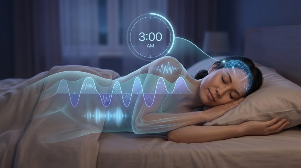 Circadian rhythm explaining why you wake up at 3am
