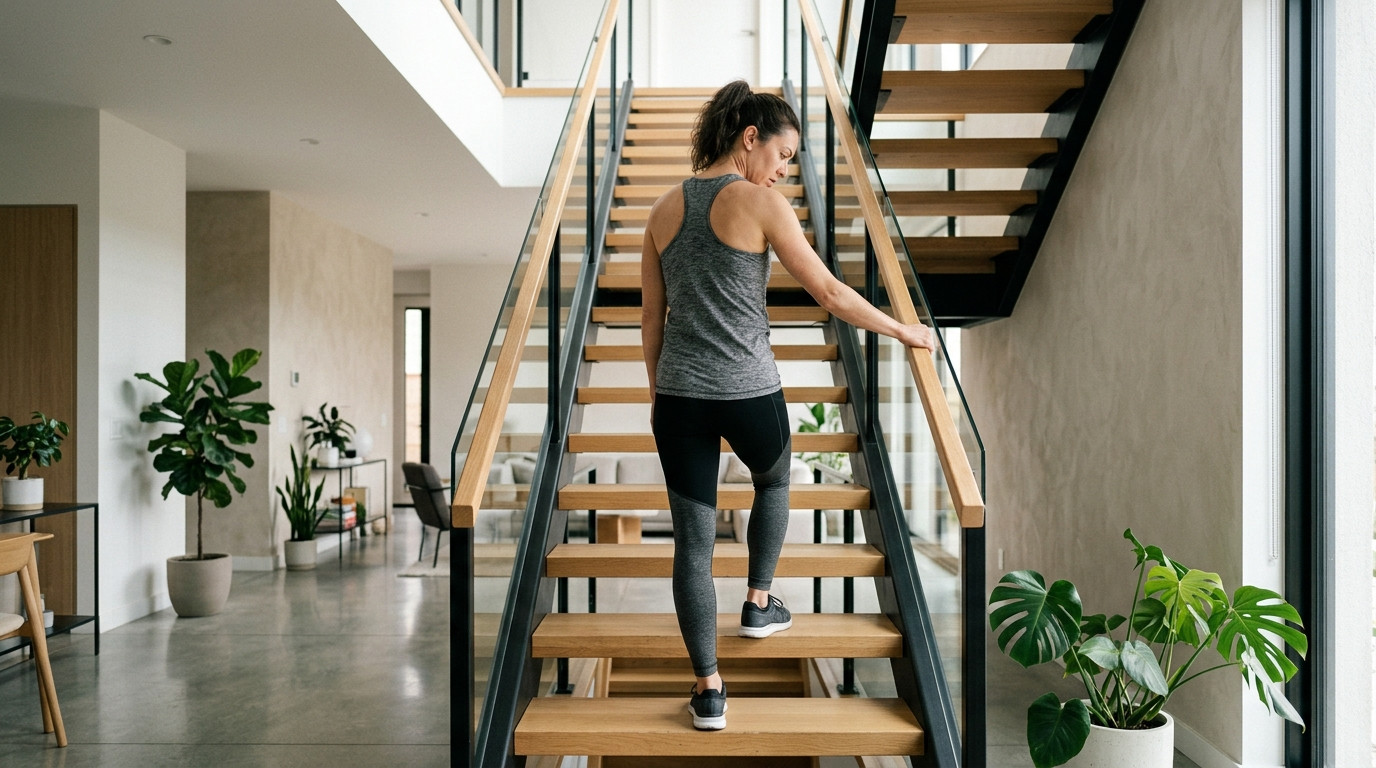 climbing stairs feels hard on your legs