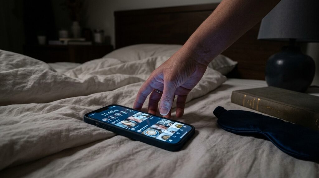 phone use before bed and sleep
