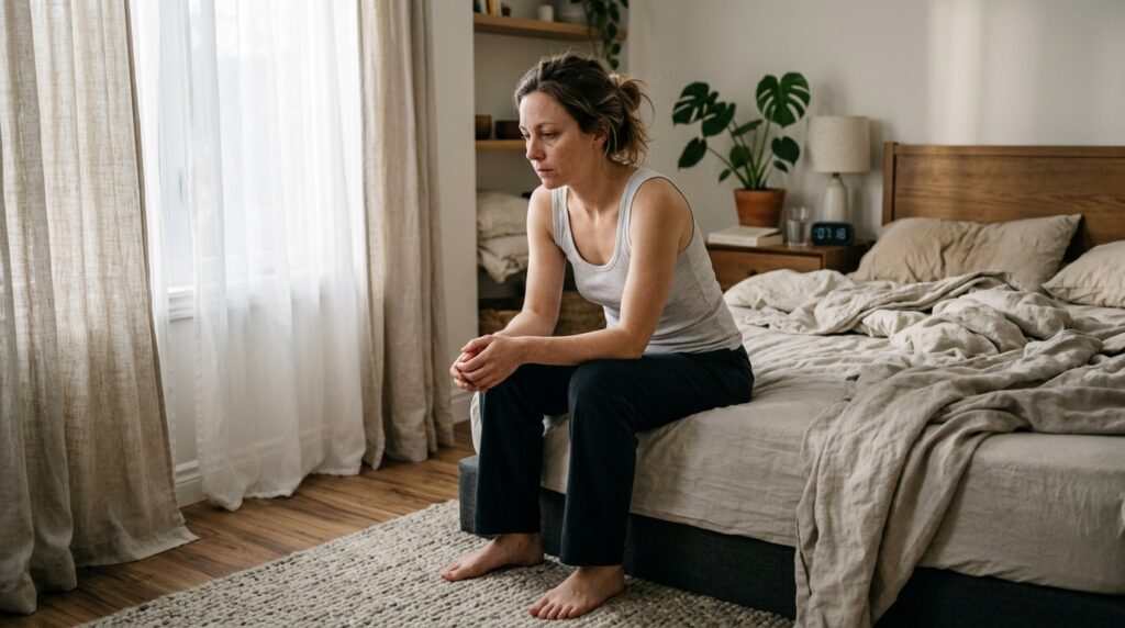 Poor sleep can contribute to feeling tired after walking