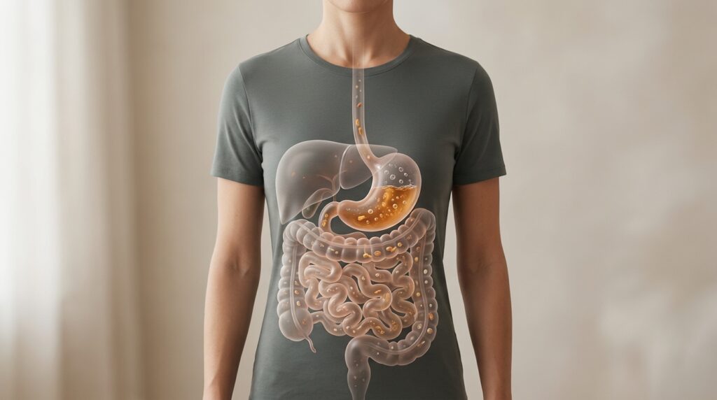 digestive system causing stomach noises after eating